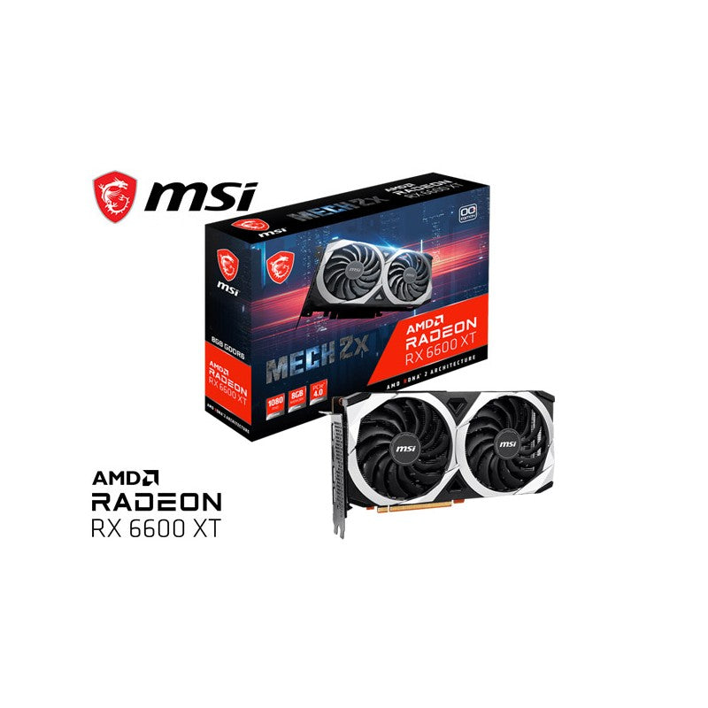 美品MSI Radeon RX6600XT MECH 2X 8G OC MSI Radeon RX 6600 XT MECH 2X OC 8GB GDDR6 Graphics Card for